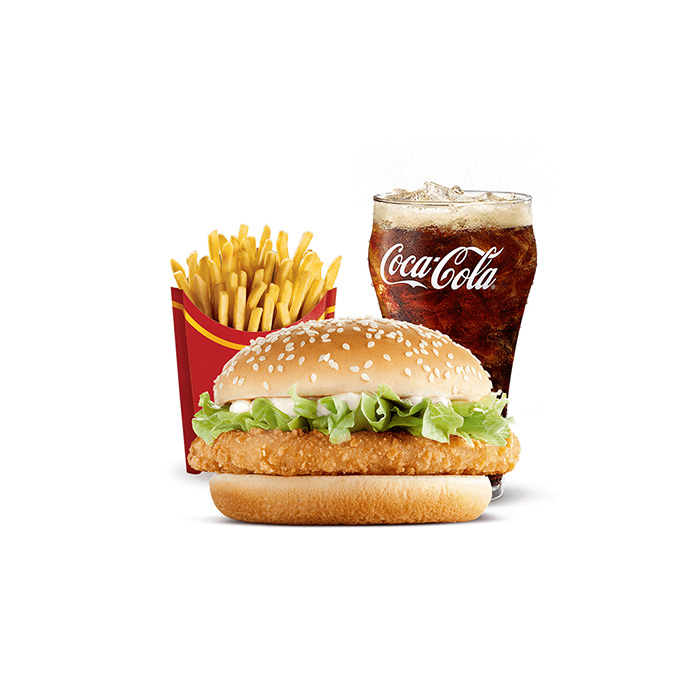 19 کمبو برگر سیب زمینی و کوکا - تصویر 1