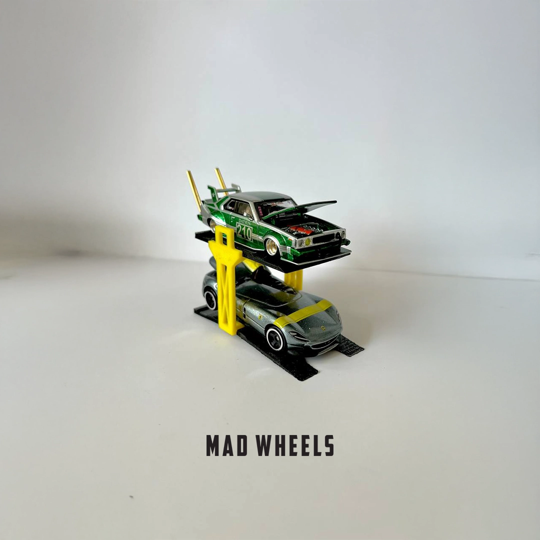 Car-lift-yellow-02 بالابر خودرو ۱:۶۴ رنگ زرد