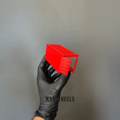 باز شده کانتینر ماشین ۱:۶۴ رنگ قرمز