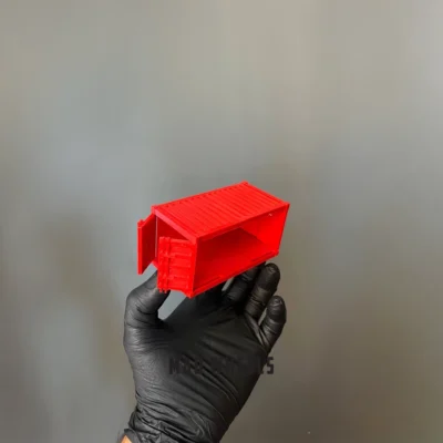 نمای دیگر کانتینر ماشین ۱:۶۴ رنگ قرمز