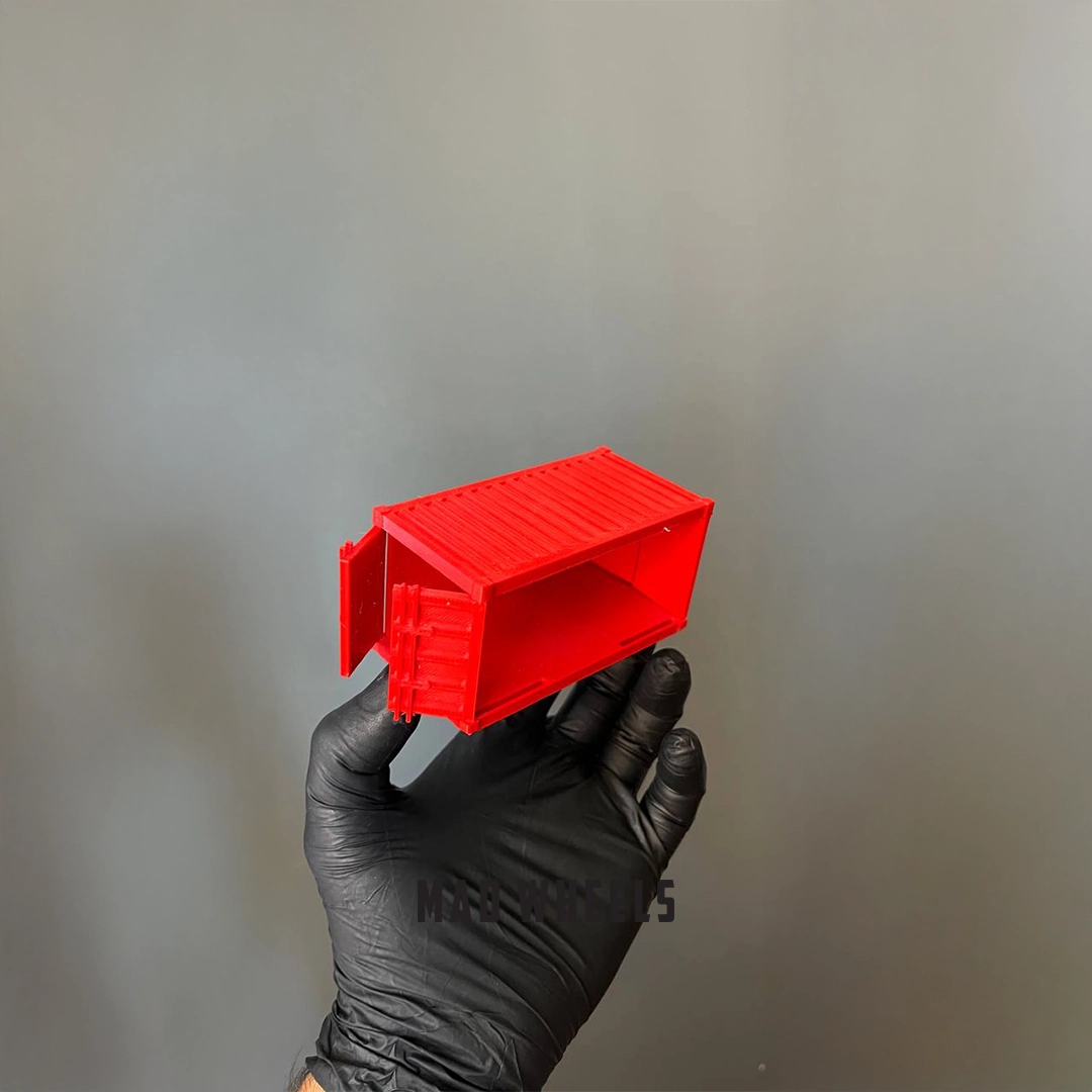 Dump-truck-red-03 نمای دیگر کانتینر ماشین ۱:۶۴ رنگ قرمز