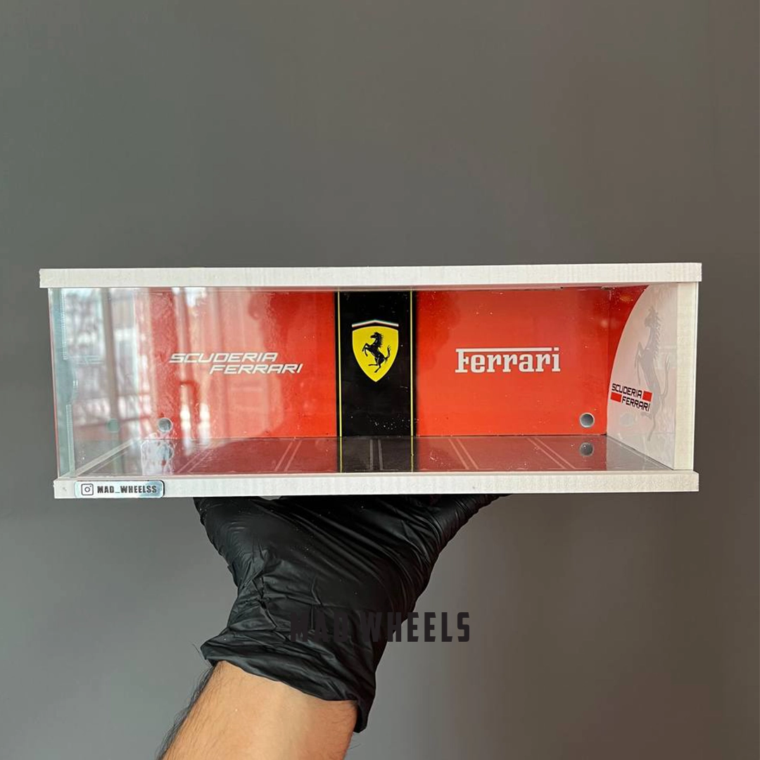 Garage-Diorama-1-64-ferrari دیوراما گاراژ خودرو ۱:۶۴ مدل فراری