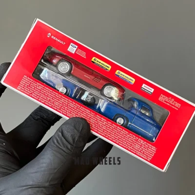 جعبه ماکت مرسدس بنز ترنسپورتر مسابقه‌ای + مرسدس 300 SL مدل 1955 | NOREV 1:64