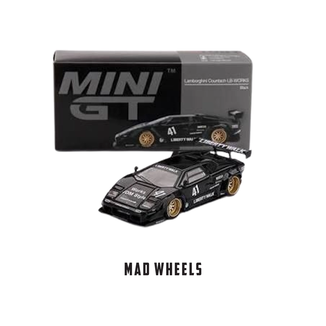 mini-gt-1081-lamborghini-countach-lb-works-black-1-64-06 ماکت فلزی لامبورگینی Countach LB-Works Mini GT مقیاس 1:64