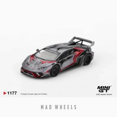 ماکت ماشین فلزی لامبورگینی هوراکان Lamborghini Huracán LB★WORKS GT مدل Ronin برند MINI GT| مقیاس 1:64 - تصویر 8
