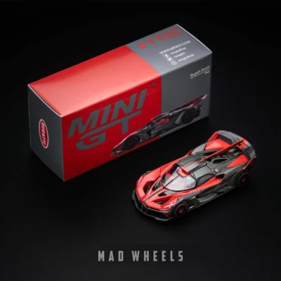 ماکت ماشین فلزی Bugatti Bolide Red برند MINI GT مقیاس 1:64 - تصویر 4