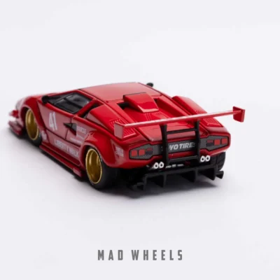 ماکت ماشین فلزی Lamborghini Countach LPI 800-4 Liberty Walk قرمز برند MINI GT مقیاس 1:64 - تصویر 4
