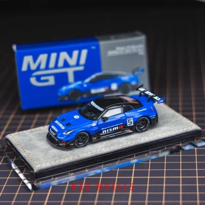 ماکت ماشین فلزی Nissan LB-Silhouette WORKS GT 35GT-RR .آبی برند MINI GT مقیاس 1:64