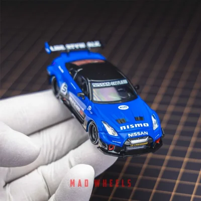 ماکت ماشین فلزی Nissan LB-Silhouette WORKS GT 35GT-RR .آبی برند MINI GT مقیاس 1:64 - تصویر 2