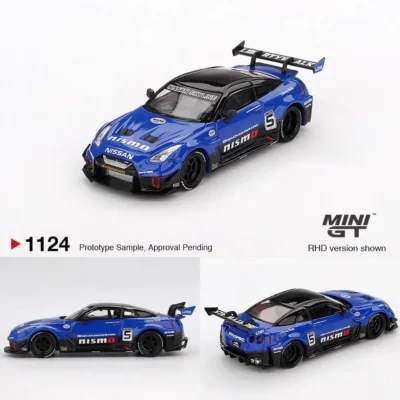 ماکت ماشین فلزی Nissan LB-Silhouette WORKS GT 35GT-RR .آبی برند MINI GT مقیاس 1:64 - تصویر 7