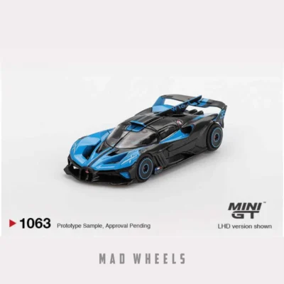 ماکت ماشین فلزی بوگاتی بولاید (Bugatti Bolide) برند MINI GT نسخه Presentation | مقیاس ۱:۶۴ - تصویر 6
