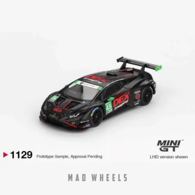 ماکت ماشین فلزی لامبورگینی هوراکان GT3 EVO2 | MINI GT 1129 Lamborghini Huracan GT3 EVO2 | 2024 IMSA Daytona 24 Hrs | مقیاس 1:64 - تصویر 7
