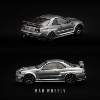 ماکت ماشین فلزی نیسان اسکای‌لاین R34 نیسمو | MINI GT 1160 Nissan Skyline GT-R NISMO BNR34 CRS | مقیاس ۱:۶۴ - تصویر 7