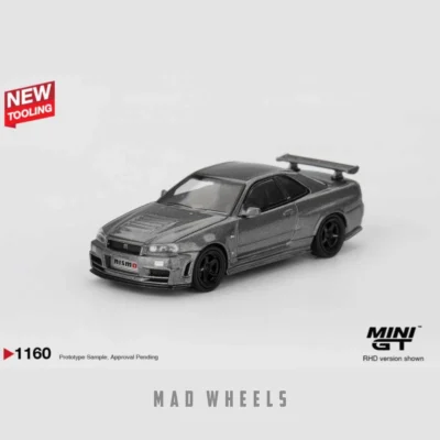 ماکت ماشین فلزی نیسان اسکای‌لاین R34 نیسمو | MINI GT 1160 Nissan Skyline GT-R NISMO BNR34 CRS | مقیاس ۱:۶۴ - تصویر 9