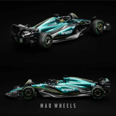 ماکت ماشین فرمول یک Aston Martin AMR24 #18 راننده Lance Stroll مسابقه Canadian GP 2024 برند MINI GT مقیاس 1:64 - تصویر 4