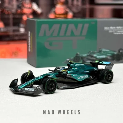 ماکت ماشین فرمول یک Aston Martin AMR24 فرناندو آلونسو برند MINI GT مقیاس 1:64