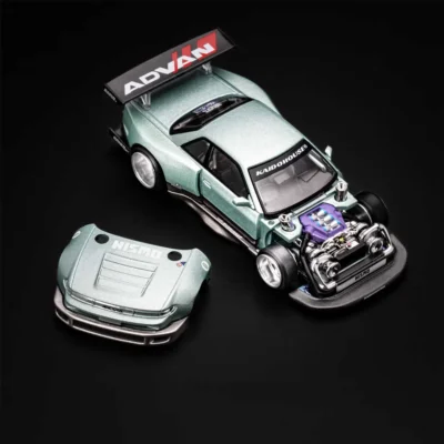 ماکت ماشین فلزی Nissan Silvia S13-R Kaido Works V1 برند MINI GT Kaido House مقیاس 1:64 - تصویر 5