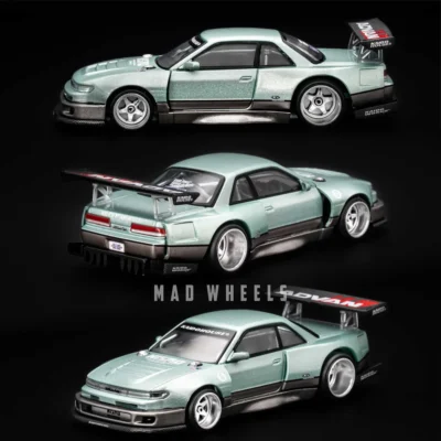 ماکت ماشین فلزی Nissan Silvia S13-R Kaido Works V1 برند MINI GT Kaido House مقیاس 1:64 - تصویر 9