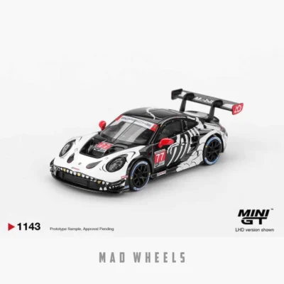 ماکت ماشین فلزی Porsche 911 GT3 R مسابقه 2023 IMSA Petit Le Mans برند MINI GT مقیاس 1:64 - تصویر 6