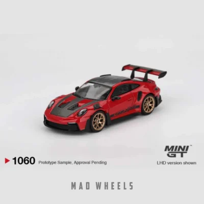 ماکت ماشین فلزی Porsche 911 GT3 RS (992) Weissach Package برند MINI GT مقیاس 1:64 - تصویر 8