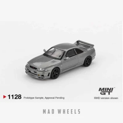 ماکت ماشین نیسان اسکای‌لاین Nissan Skyline GT-R (R33) برند مینی جی‌تی | مقیاس 1:64 - تصویر 6