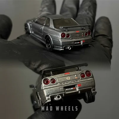 ماکت ماشین فلزی نیسان اسکای‌لاین R34 نیسمو | MINI GT 1160 Nissan Skyline GT-R NISMO BNR34 CRS | مقیاس ۱:۶۴ - تصویر 3