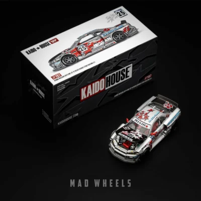 ماکت ماشین فلزی نیسان اسکای‌لاین GT-R R34 کایدو استار ریسینگ | Nissan Skyline GT-R R34 Kaido Star Racing V1 | مقیاس 1:64 - Image 8