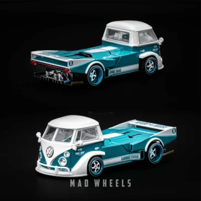 ماکت ماشین فلزی فولکس واگن T1 Kaido Works V1 آبی | Volkswagen T1 Kaido Works V1 | KAIDO HOUSE MINI GT KHMG220 | مقیاس 1:64 - Image 3
