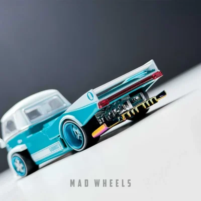 ماکت ماشین فلزی فولکس واگن T1 Kaido Works V1 آبی | Volkswagen T1 Kaido Works V1 | KAIDO HOUSE MINI GT KHMG220 | مقیاس 1:64 - Image 5