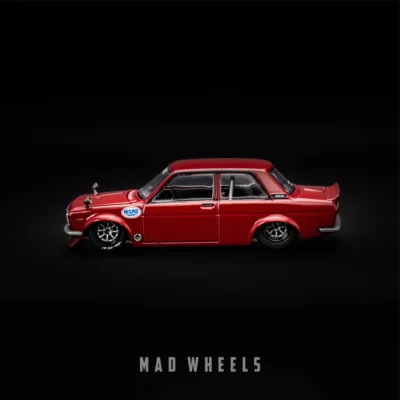 ماکت ماشین فلزی نیسان داتسون 510 قرمز | Nissan Datsun 510 Street NISMO V3 | KAIDO HOUSE MINI GT KHMG229 | مقیاس 1:64 - Image 3