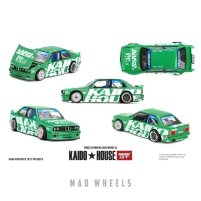 ماکت ماشین فلزی بی ام و BMW M3 Kaido Works V2 سبز | | KAIDO HOUSE KHMG242 | مقیاس 1:64 - Image 7