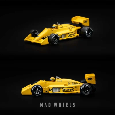 ماکت ماشین فرمول یک لوتوس ۹۹ تی آیرتون سنا قهرمان موناکو ۱۹۸۷ | Lotus 99T #12 Ayrton Senna Monaco GP Winner | MINI GT 1088 | مقیاس 1:64 - Image 4
