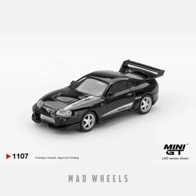 ماکت ماشین فلزی تویوتا سوپرا ویل ساید کامبت مشکی | Toyota Supra VeilSide Combat V-II Black | MINI GT 1107 | مقیاس 1:64 - Image 5