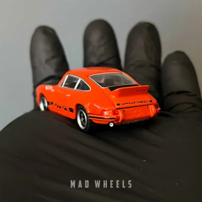 ماکت ماشین پورشه 911 کررا Porsche 911 Carrera RS 2.7 برند MINI GT رنگ Tangerine مقیاس ۱:۶۴ - Image 9
