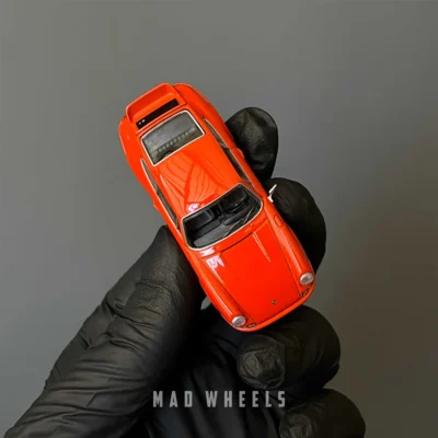 ماکت ماشین پورشه 911 کررا Porsche 911 Carrera RS 2.7 برند MINI GT رنگ Tangerine مقیاس ۱:۶۴ - Image 6