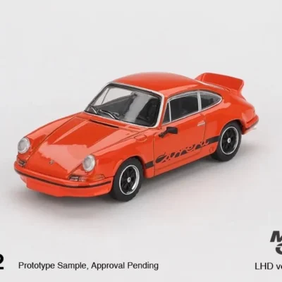 ماکت ماشین پورشه 911 کررا Porsche 911 Carrera RS 2.7 برند MINI GT رنگ Tangerine مقیاس ۱:۶۴ - Image 10
