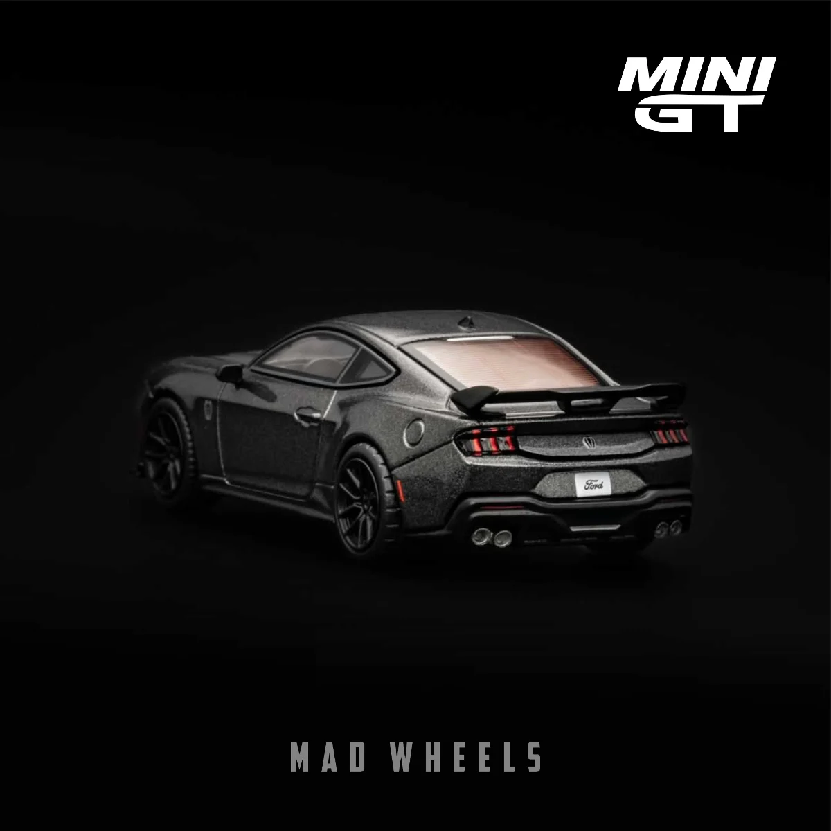 ford-mustang-gtd-gray-mini-gt-957-1 ماکت ماشین فورد موستانگ جیتیدی Ford Mustang GTD برند MINI GT رنگ خاکستری | مقیاس ۱:۶۴ - Image 1