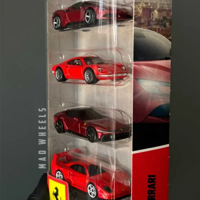 پک ۵ تایی ماکت ماشین فراری هات ویلز Hot Wheels Ferrari 5-Pack | مقیاس ۱:۶۴ - Image 2