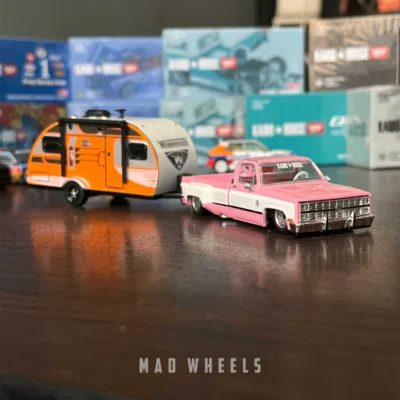 ماکت ماشین شورولت سیلورادو دوالی Chevrolet Silverado Dually برند MINI GT x Kaido House نسخه Vintage Spec V2 | مقیاس ۱:۶۴ - Image 12
