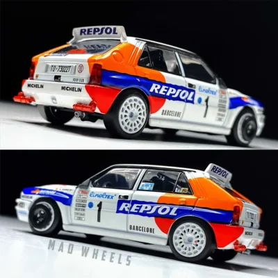 ماکت ماشین لانچیا دلتا Lancia Delta HF Integrale برند MINI GT نسخه Repsol Rally | مقیاس ۱:۶۴ - Image 6