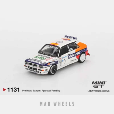 ماکت ماشین لانچیا دلتا Lancia Delta HF Integrale برند MINI GT نسخه Repsol Rally | مقیاس ۱:۶۴ - Image 9