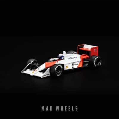 ماکت ماشین فرمول یک مک‌لارن MP4/4 آلن پروست McLaren MP4/4 Alain Prost #11 برند MINI GT نسخه 1988 Japanese GP 2nd Place | مقیاس ۱:۶۴ - Image 2