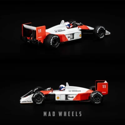 ماکت ماشین فرمول یک مک‌لارن MP4/4 آلن پروست McLaren MP4/4 Alain Prost #11 برند MINI GT نسخه 1988 Japanese GP 2nd Place | مقیاس ۱:۶۴ - Image 3