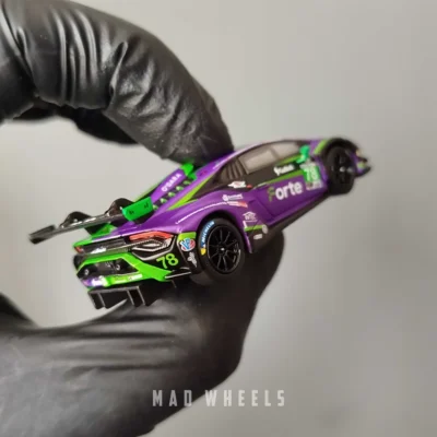 ماکت ماشین لامبورگینی هوراکان  فورته ریسینگ دیتونا ۲۰۲۴ | Lamborghini Huracán GT3 EVO2 Forte Racing IMSA Daytona | MINI GT 1062 | مقیاس 1:64 - Image 3