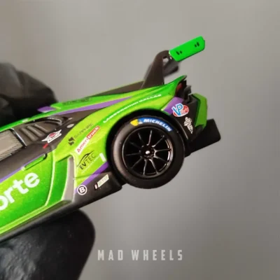 ماکت ماشین لامبورگینی هوراکان  فورته ریسینگ دیتونا ۲۰۲۴ | Lamborghini Huracán GT3 EVO2 Forte Racing IMSA Daytona | MINI GT 1062 | مقیاس 1:64 - Image 9