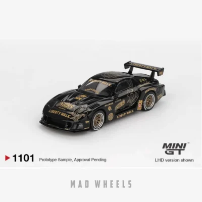 ماکت ماشین مزدا RX-7 لیبرتی واک سوپر سیلوئتمینی جی تی کد 1101 | MINI GT 1101 Mazda RX-7 LB-Super Silhouette FD NILES | مقیاس 1:64 - Image 6