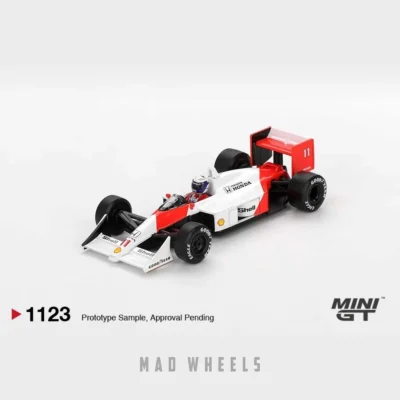 ماکت ماشین فرمول یک مک‌لارن MP4/4 آلن پروست McLaren MP4/4 Alain Prost #11 برند MINI GT نسخه 1988 Japanese GP 2nd Place | مقیاس ۱:۶۴ - Image 5