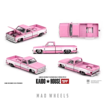 ماکت ماشین شورولت سیلورادو دوالی Chevrolet Silverado Dually برند MINI GT x Kaido House نسخه Vintage Spec V2 | مقیاس ۱:۶۴ - Image 15