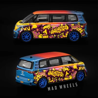 ماکت ماشین فولکس واگن Volkswagen ID. Buzz برند MINI GT نسخه KW/BBS لیوری سایكدلیك | مقیاس ۱:۶۴ - Image 5