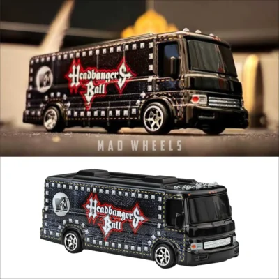 ماکت ماشین فلزی اتوبوس تور (HW Tour Bus) هات ویلز پرمیوم سری MTV Headbangers Ball | مقیاس ۱:۶۴ - Image 4